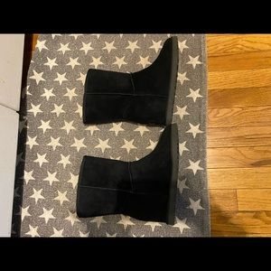 UGG wedge black boots